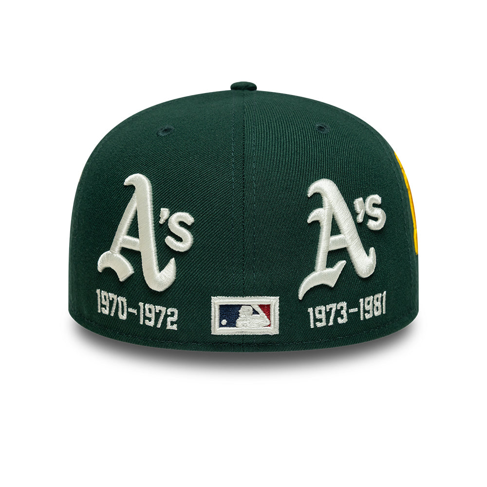 Athletics Historic MLB 59FIFTY Low Profile Fitted New Era Dark Green
