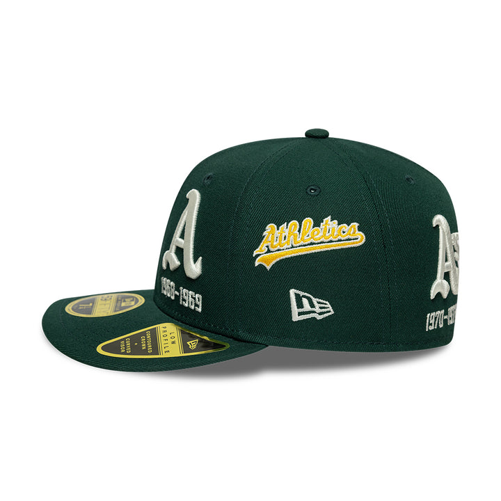 Athletics Historic MLB 59FIFTY Low Profile Fitted New Era Dark Green