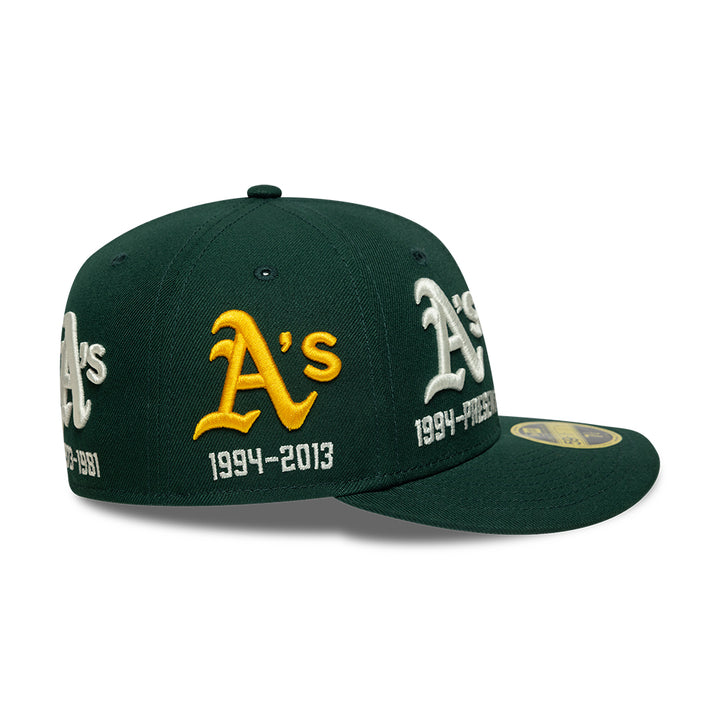 Athletics Historic MLB 59FIFTY Low Profile Fitted New Era Dark Green