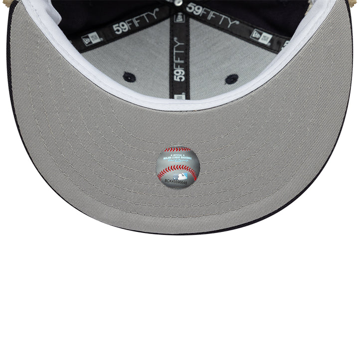 New York Yankees World Series Dog Ear 59FIFTY Fitted New Era Navy