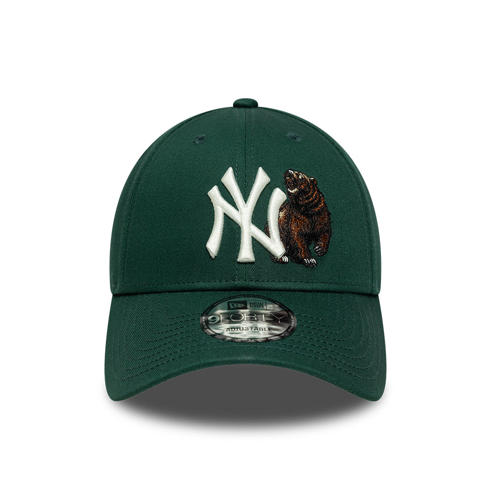 New York Yankees MLB Outdoor Icon 9FORTY Strapback New Era Green/White