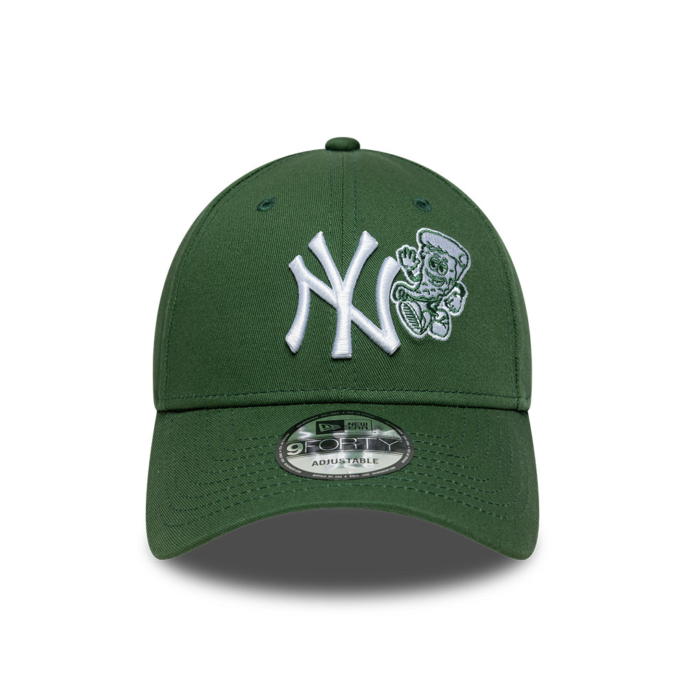 New York Yankees MLB Food Icon 9FORTY Strapback New Era Green/White