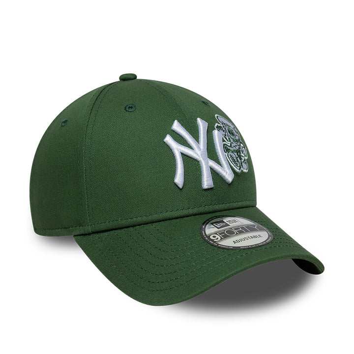 New York Yankees MLB Food Icon 9FORTY Strapback New Era Green/White