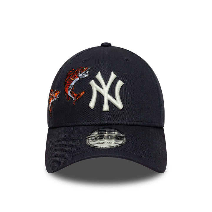 New York Yankees MLB Outdoor Icon 9FORTY Strapback New Era Navy/White