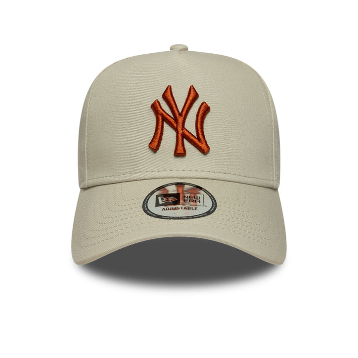 New York Yankees MLB League Essential A-Frame Snapback New Era Beige