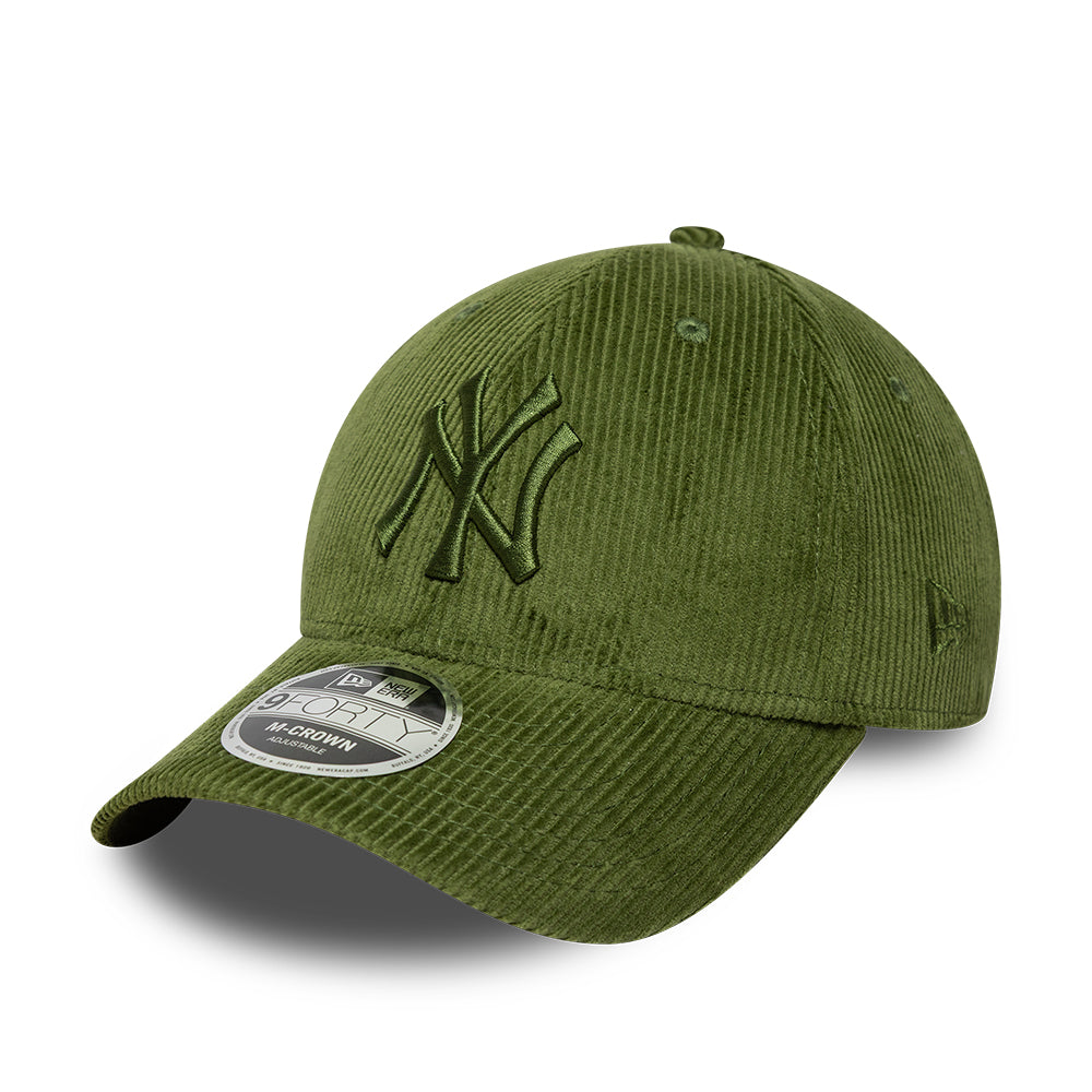 New York Yankees MLB Cord 9FORTY M-Crown Strapback New Era Dark Green