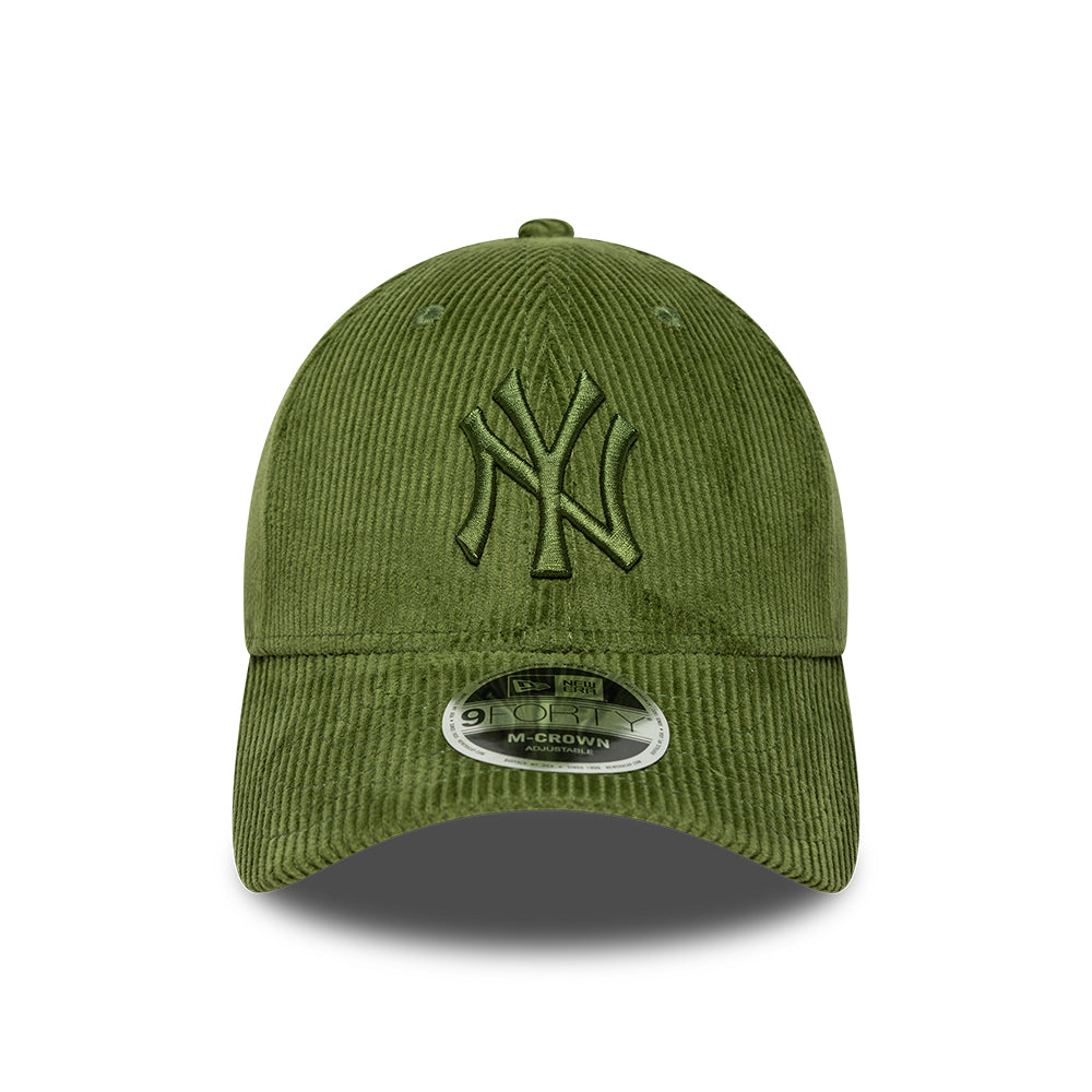 New York Yankees MLB Cord 9FORTY M-Crown Strapback New Era Dark Green