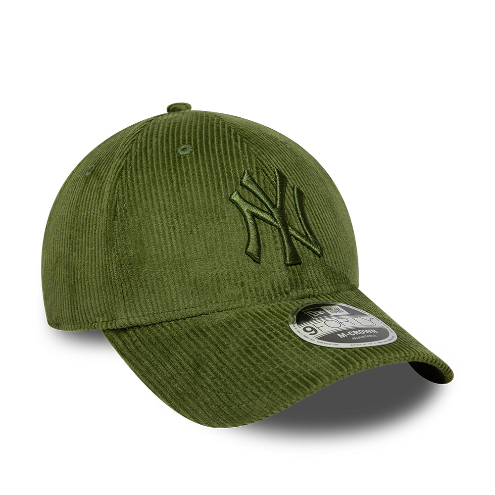New York Yankees MLB Cord 9FORTY M-Crown Strapback New Era Dark Green