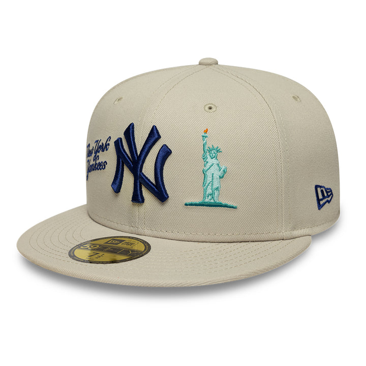 New York Yankees MLB City Icon 59FIFTY Fitted New Era Stone/Blue