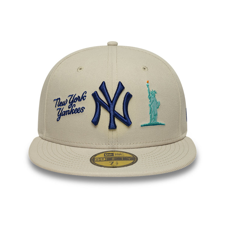 New York Yankees MLB City Icon 59FIFTY Fitted New Era Stone/Blue