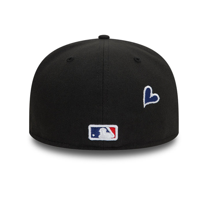 Los Angeles Dodgers MLB Heart Icon 59FIFTY Fitted New Era Black/White