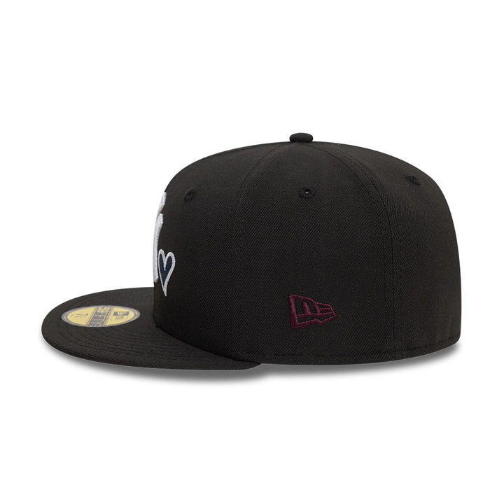 New York Yankees MLB Heart Icon 59FIFTY Fitted New Era Black/White