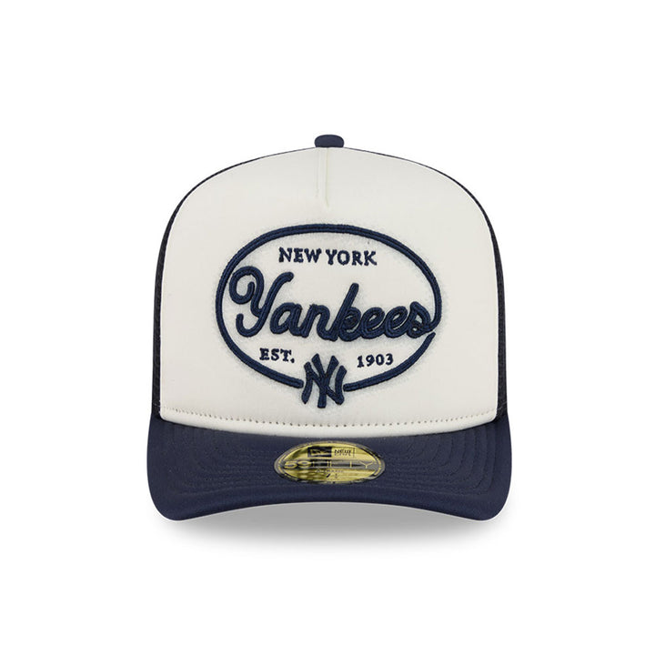 New York Yankees MLB 5950 Day Fitted Trucker A-Frame New Era White/Navy