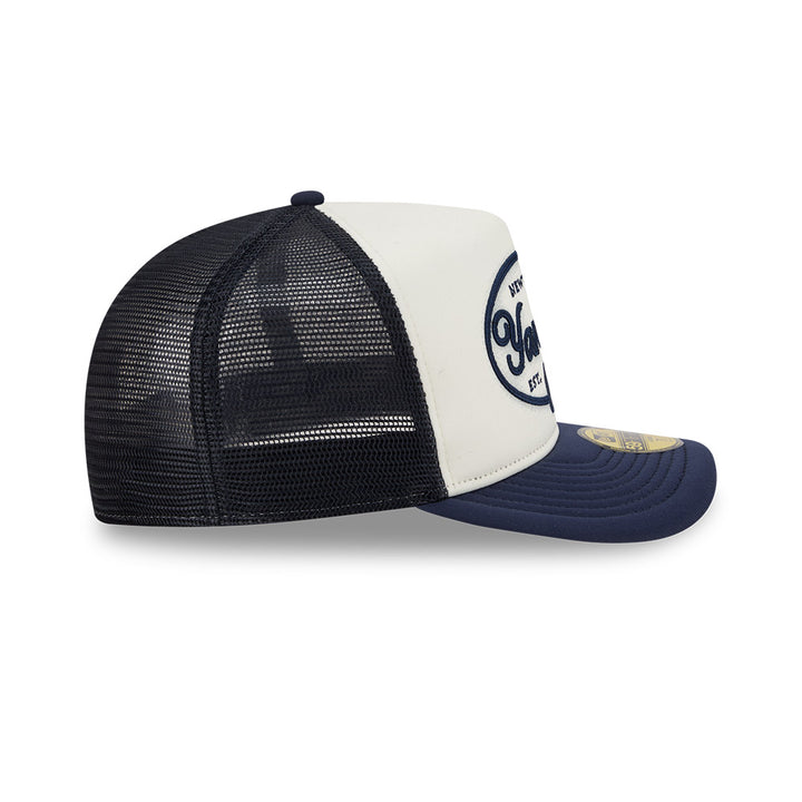 New York Yankees MLB 5950 Day Fitted Trucker A-Frame New Era White/Navy