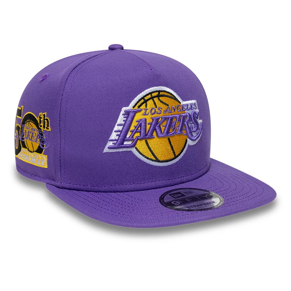 Los Angeles Lakers NBA Hardwood Classic 9FIFTY A-Frame Snapback New Era Purple