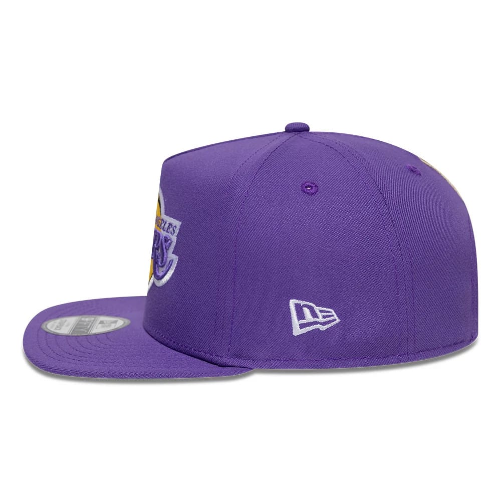 Los Angeles Lakers NBA Hardwood Classic 9FIFTY A-Frame Snapback New Era Purple