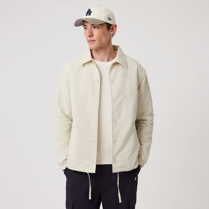Los Angeles Dodgers MLB Coaches Jacket New Era Stone