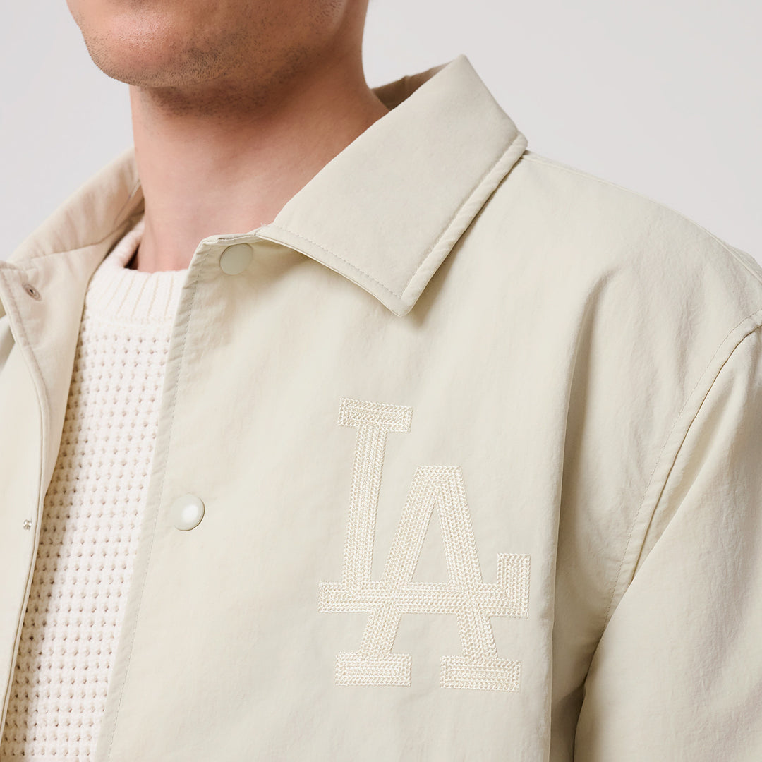 Los Angeles Dodgers MLB Coaches Jacket New Era Stone