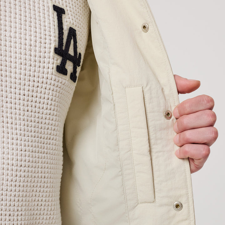 Los Angeles Dodgers MLB Coaches Jacket New Era Stone