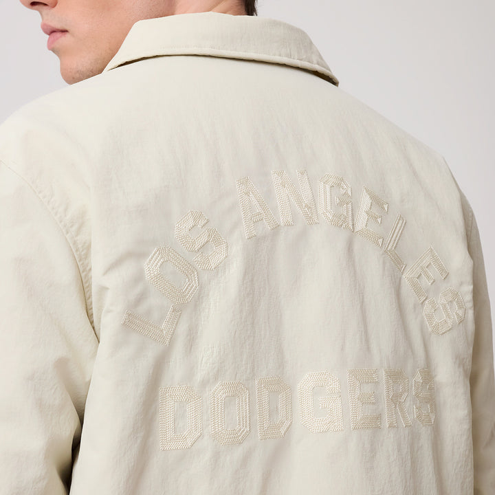 Los Angeles Dodgers MLB Coaches Jacket New Era Stone