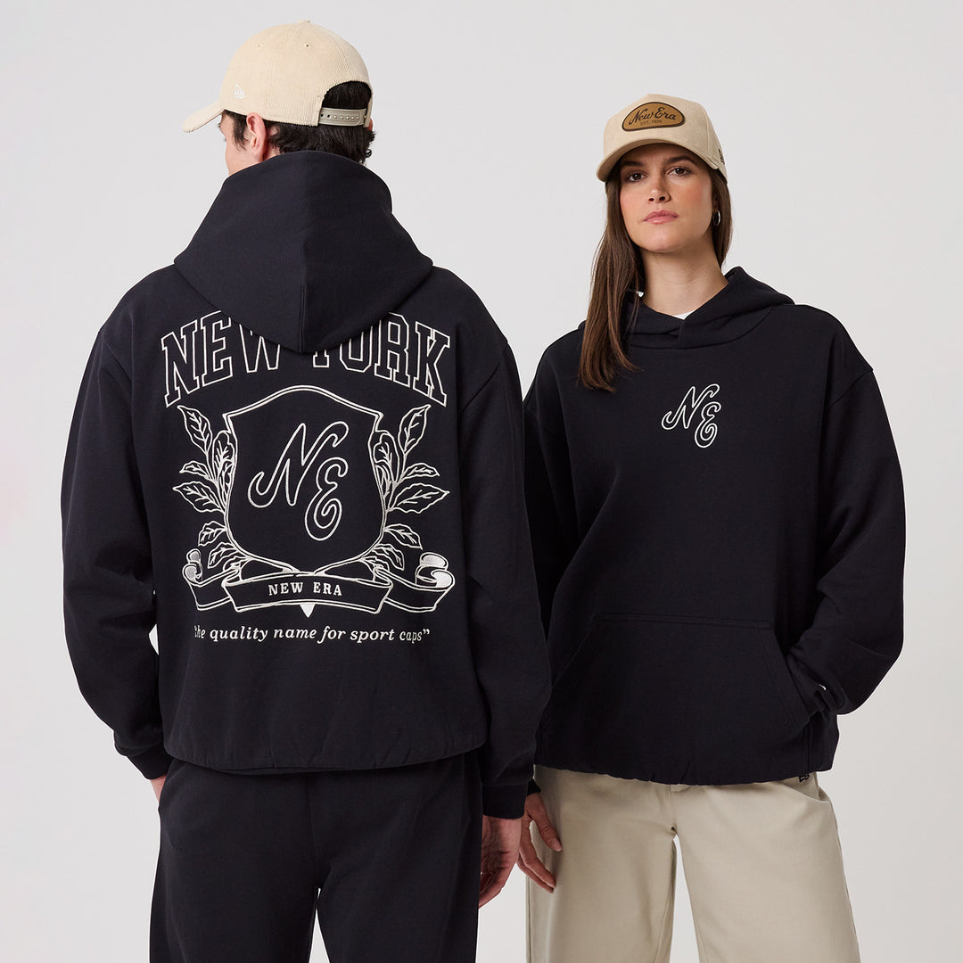 Crest Graphic Hoodie New Era Navy