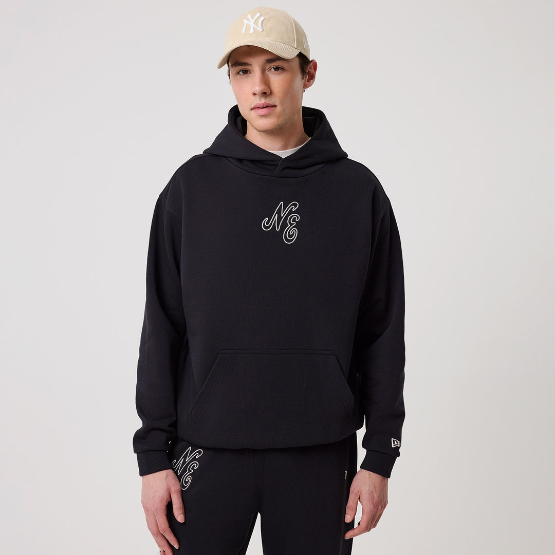 Crest Graphic Hoodie New Era Navy