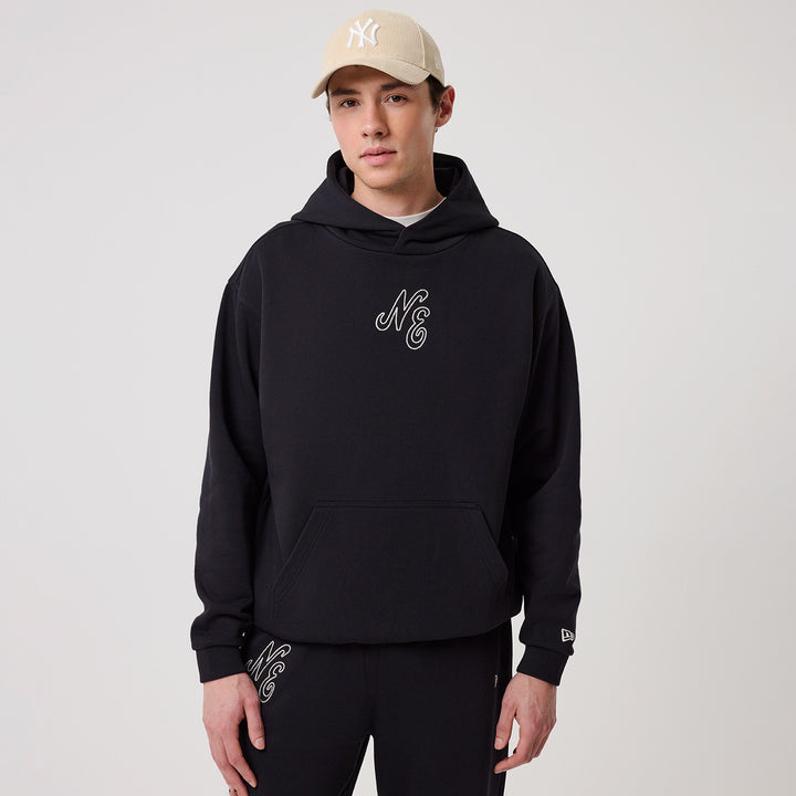 Crest Graphic Hoodie New Era Navy