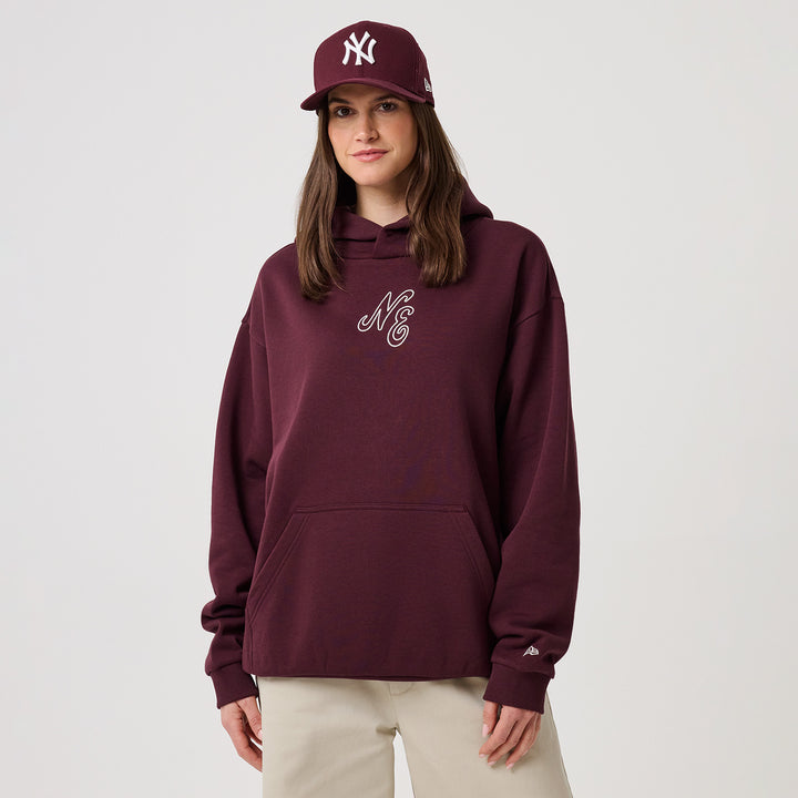Crest Graphic Hoodie New Era Maroon