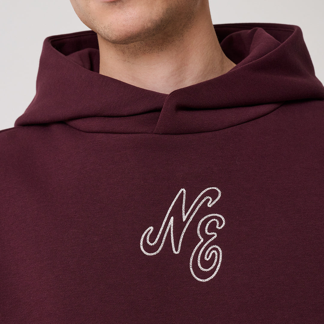 Crest Graphic Hoodie New Era Maroon