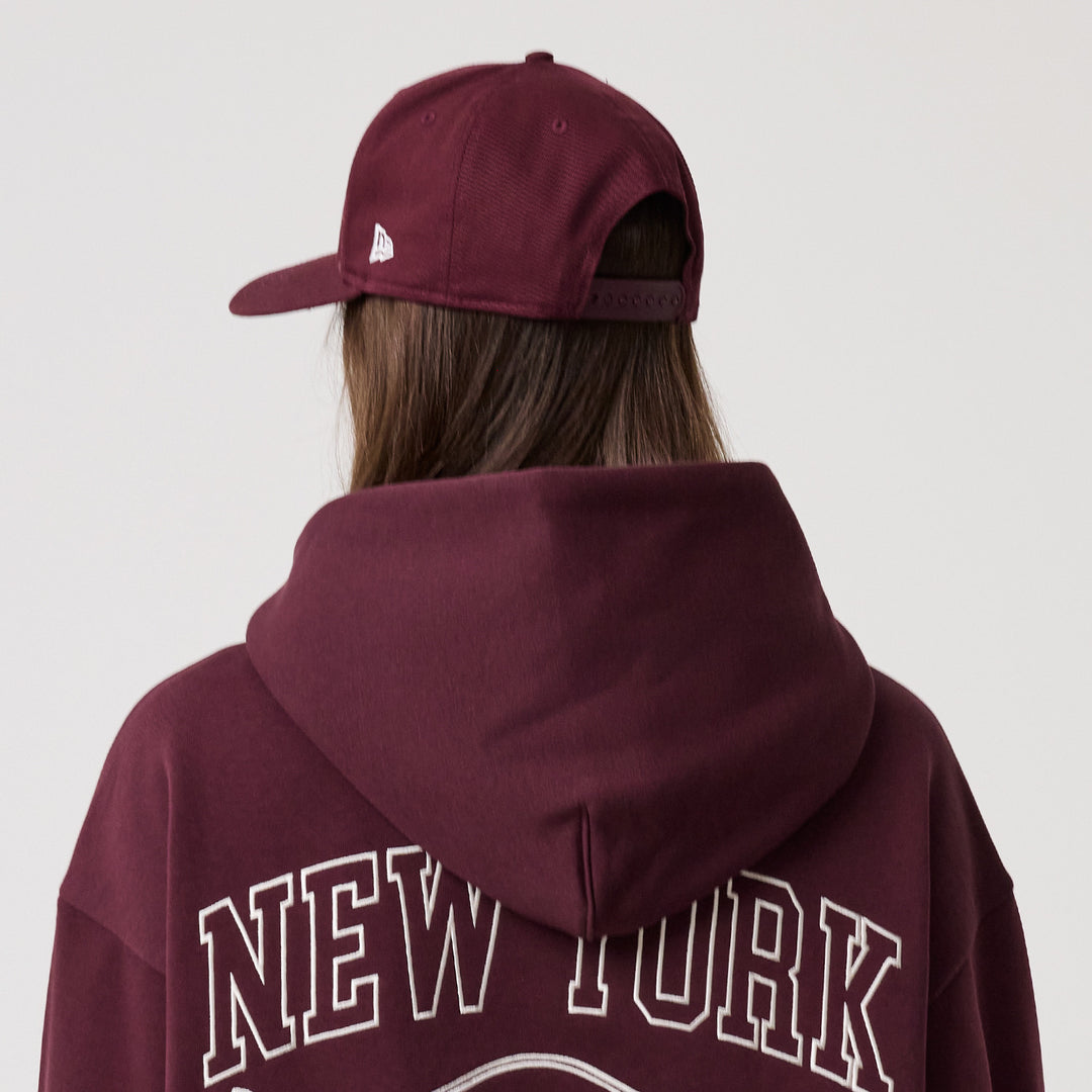 Crest Graphic Hoodie New Era Maroon