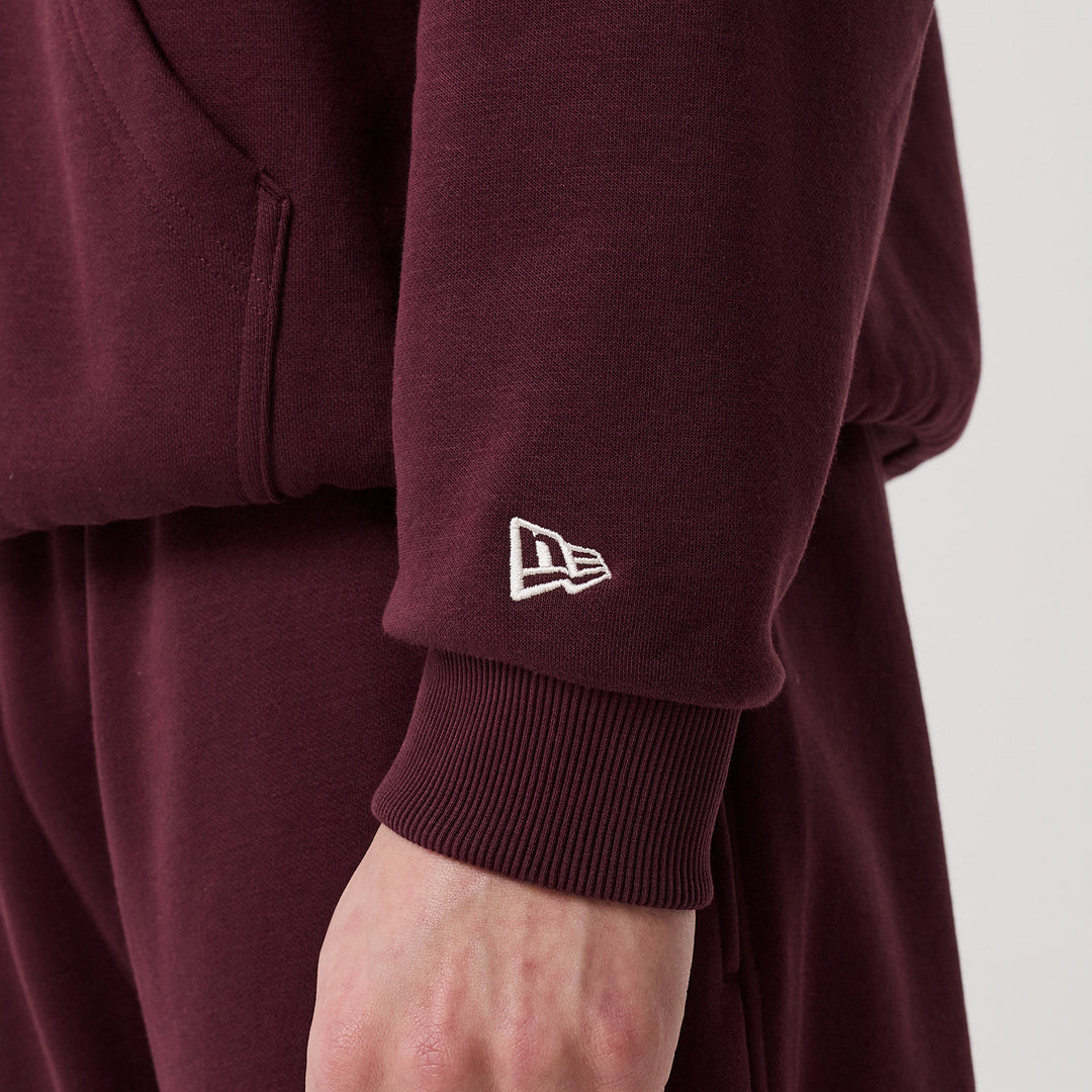 Crest Graphic Hoodie New Era Maroon