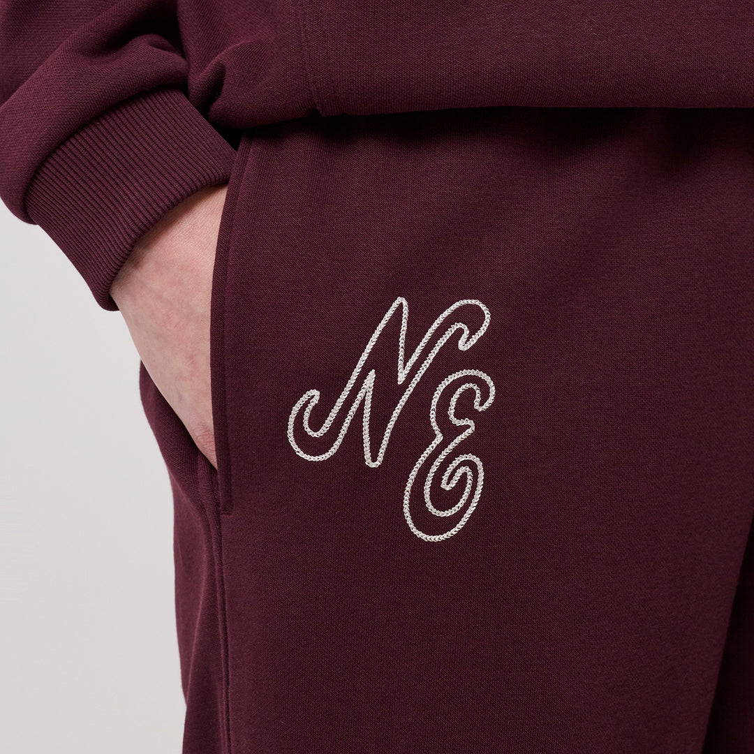 Straight Leg Jogger New Era Maroon