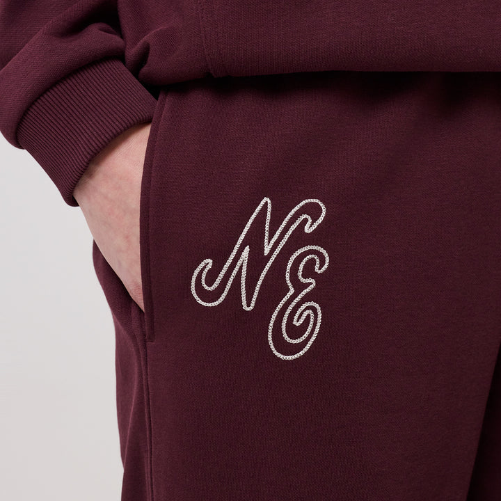 Straight Leg Jogger New Era Maroon