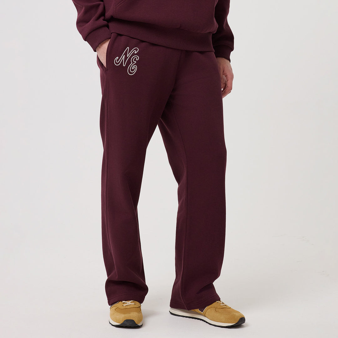 Straight Leg Jogger New Era Maroon