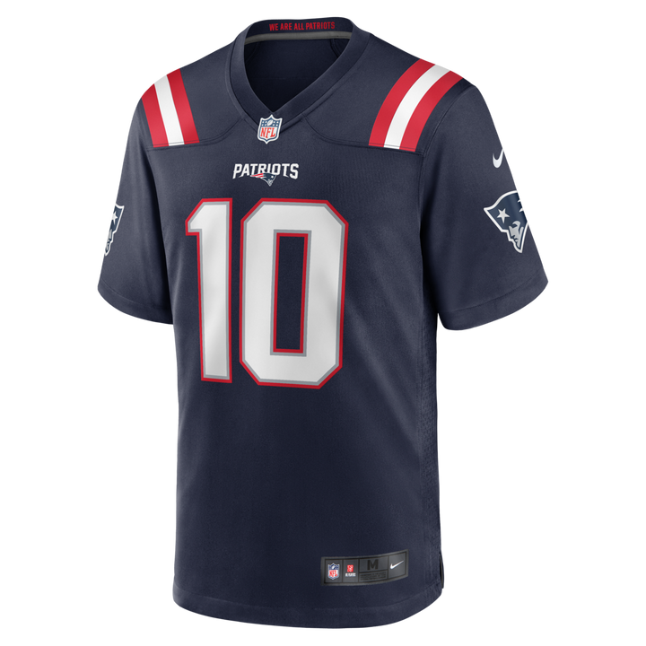 Drake Maye New England Patriots Home NFL Game Jersey Nike
