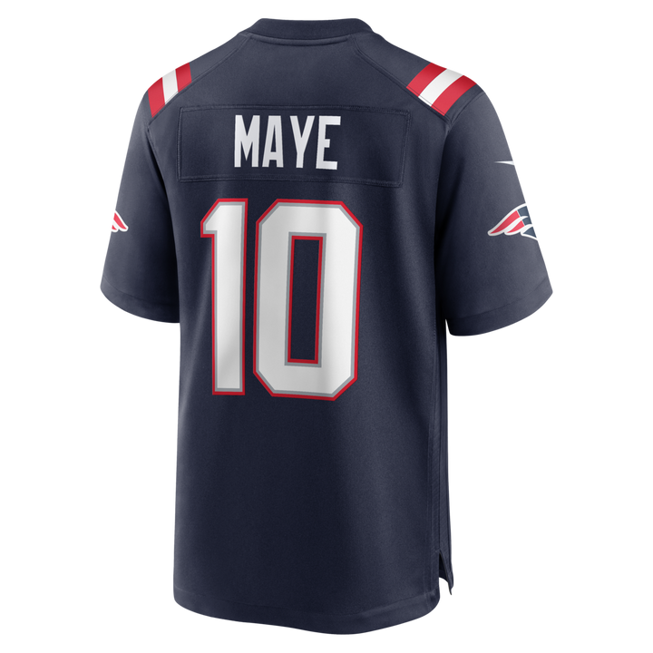 Drake Maye New England Patriots Home NFL Game Jersey Nike