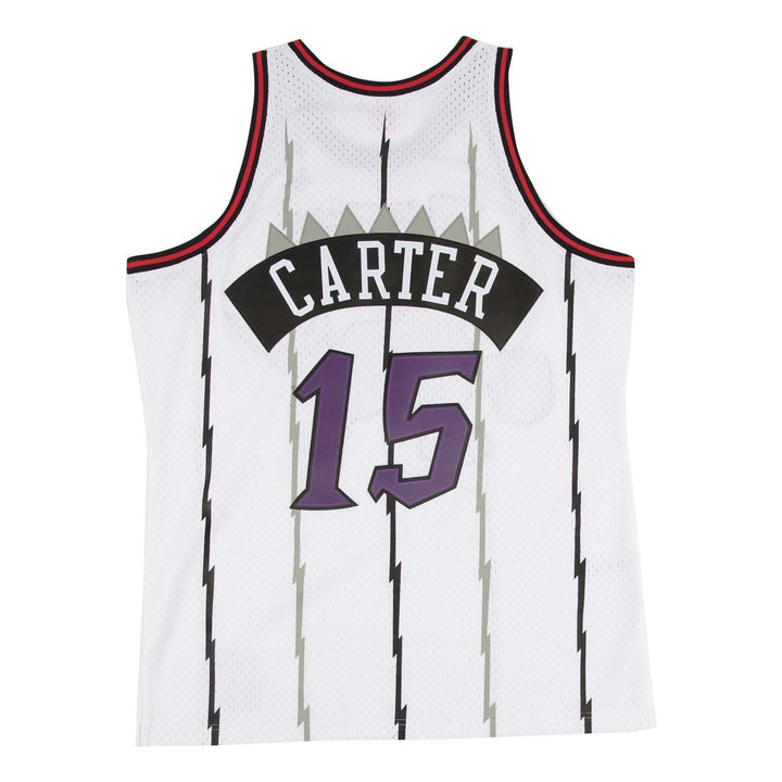 Vince Carter Toronto Raptors 1998-1999 Road White NBA Swingman Jersey Mitchell &amp; Ness