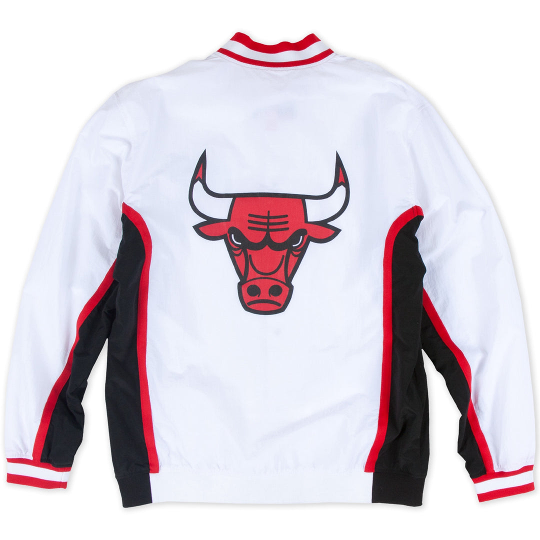 Chicago Bulls NBA Authentic Warm Up Jacket 1992-1993 White Mitchell &amp; Ness