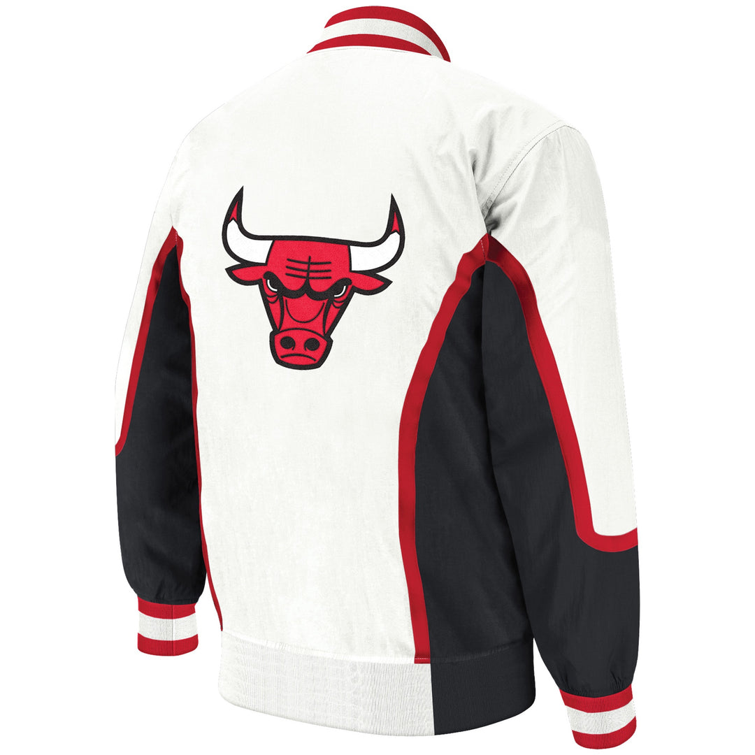 Chicago Bulls NBA Authentic Warm Up Jacket 1992-1993 White Mitchell &amp; Ness