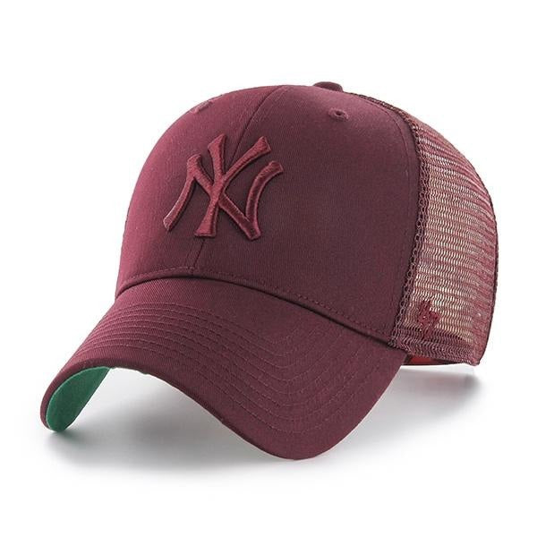 New York Yankees MLB Strapback MVP Trucker 47 Brand Burgundy