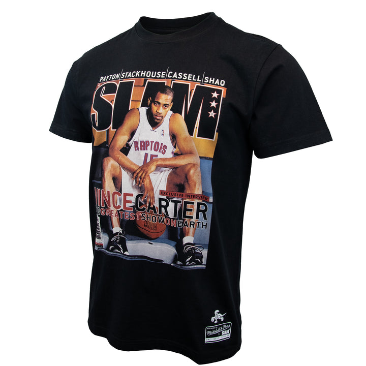 Vince Carter Toronto Raptors NBA Slam Cover Tee Mitchell &amp; Ness Black
