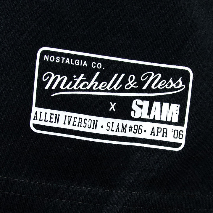 Allen Iverson Denver Nuggets NBA Slam Cover Tee Mitchell &amp; Ness Black
