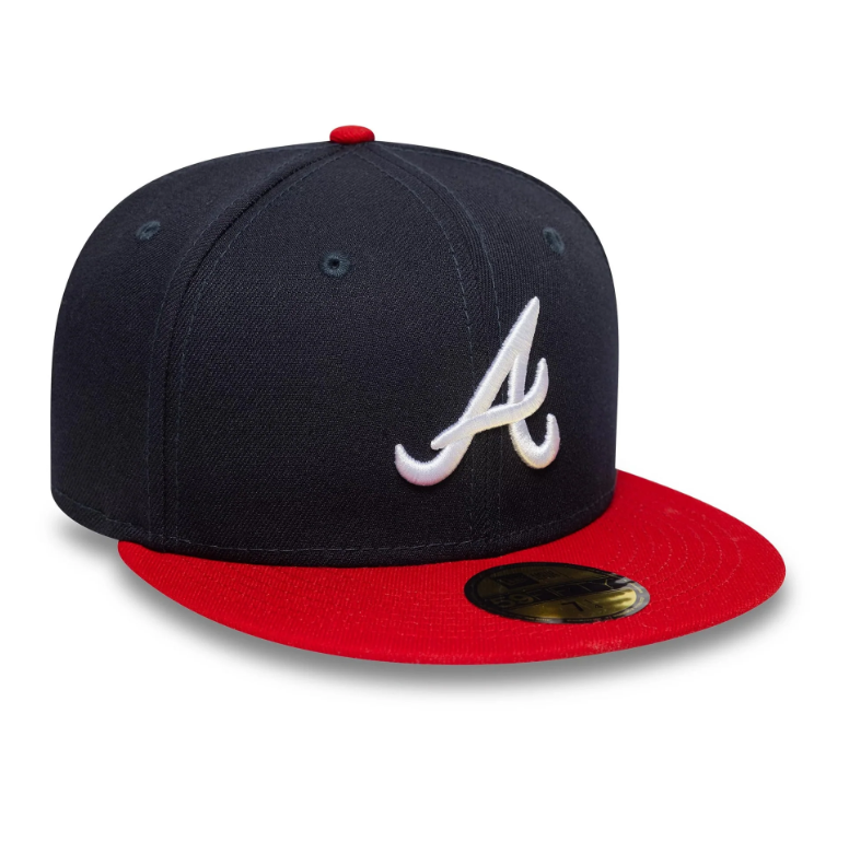 Atlanta Braves AC Perf 59FIFTY Fitted New Era Navy/Red