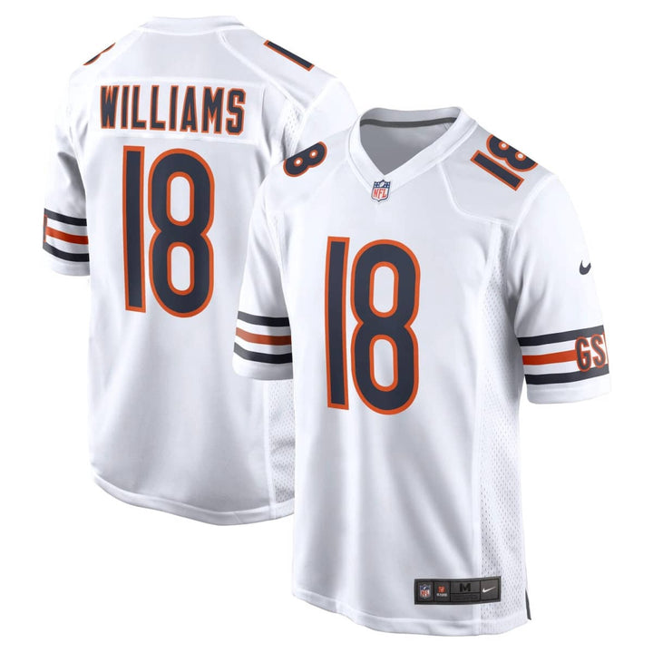 Caleb Williams Chicago Bears Road NFL Game Jersey Nike