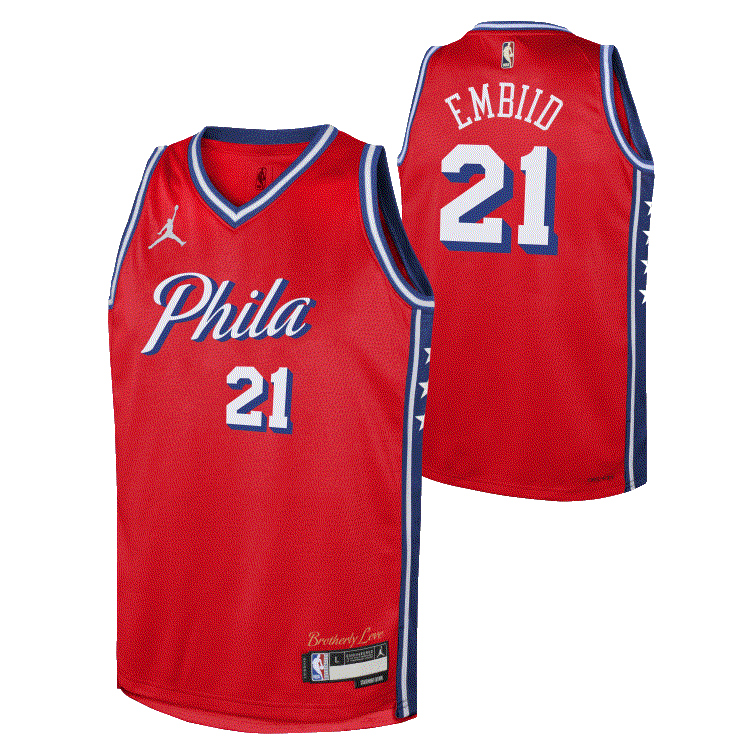 Joel Embiid Philedelphia 76ers City Editions NBA Jersey Nike - Jeugd