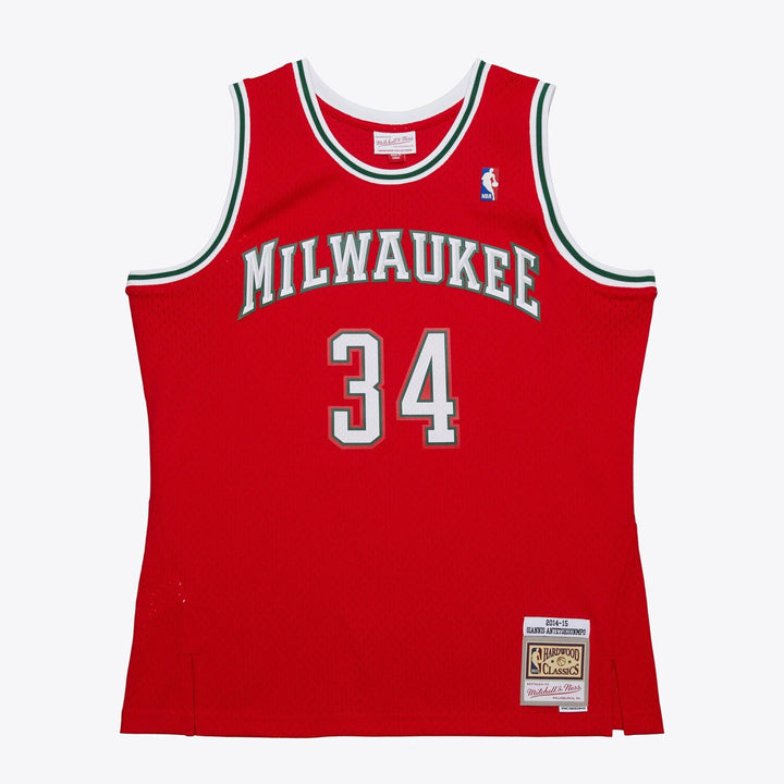 Mitchell &amp; Ness - NBA Swingman Jersey - Milwaukee Bucks - Giannis Antetokounmpo - 2014-2015 - Alternate