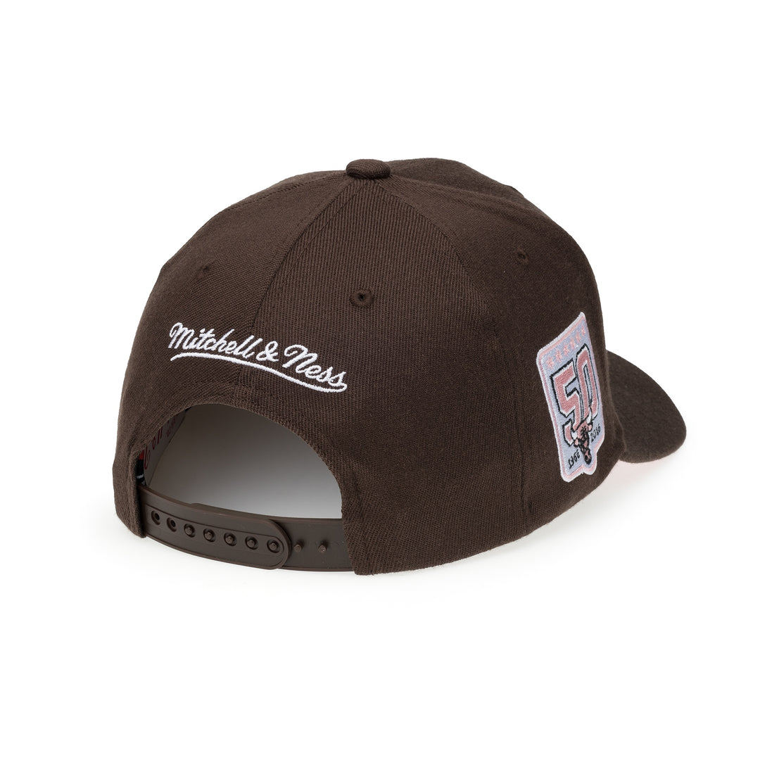 Chicago Bulls NBA Choco Blush Classic Red Snapback Mitchell &amp; Ness