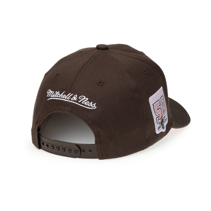 Chicago Bulls NBA Choco Blush Classic Red Snapback Mitchell &amp; Ness