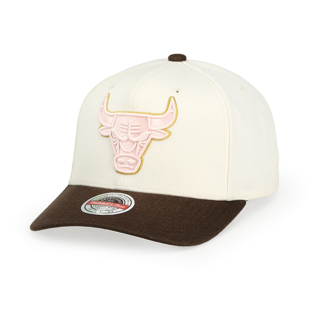 Chicago Bulls NBA Blush Sand Classic Red Snapback Mitchell &amp; Ness Cream/Pink/Brown