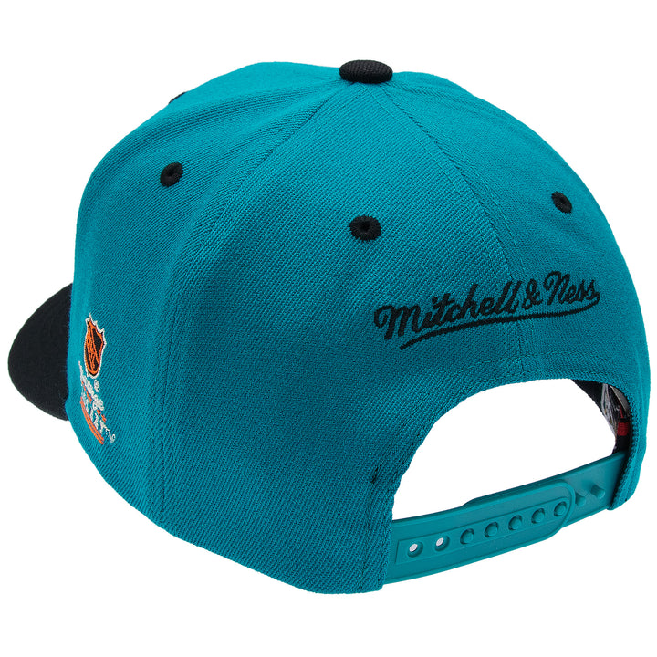 Anaheim Ducks NHL Team Arch Classic Red Snapback Mitchell &amp; Ness Teal/Black